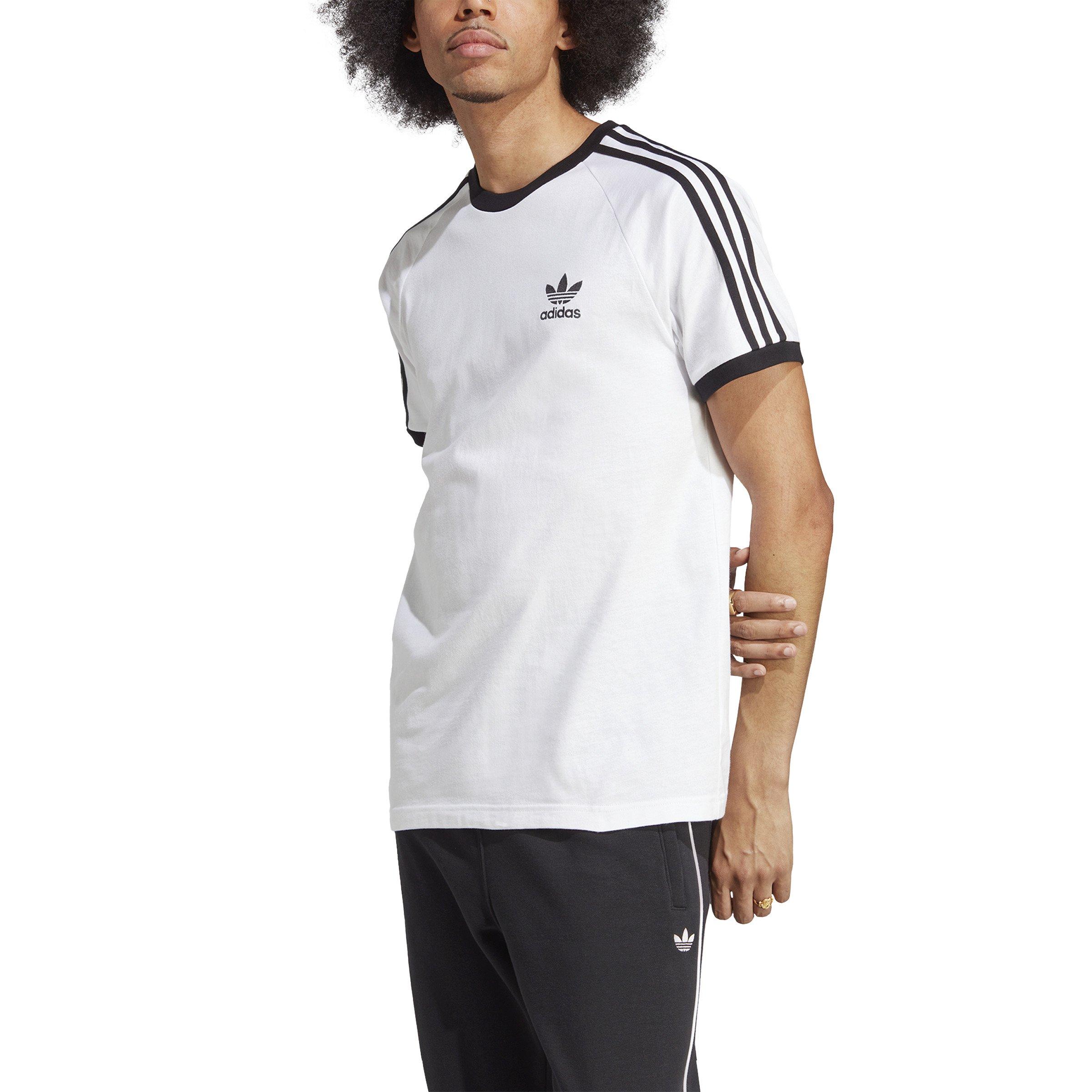 adidas Men's Adicolor Classics 3-Stripes Tee-White - WHITE